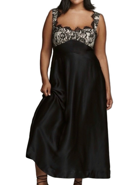 Maeve Jocelyn black sleeveless dress with lace. Women’s size large